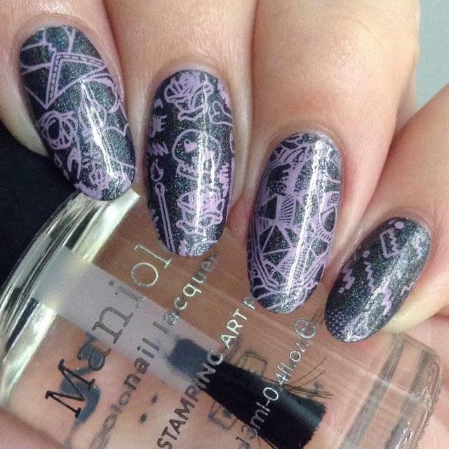 Maniology - Stamping Plate - Valentine's Day Occasions: Paper Hearts #M181 - Nail Art at Beyond Polish