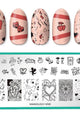Maniology - Stamping Plate - Valentine's Day Occasions: Paper Hearts #M181 - Nail Art at Beyond Polish