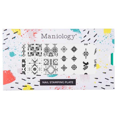 Maniology - Stamping Plate - Villa Mosaic #M696 - Nail Art at Beyond Polish