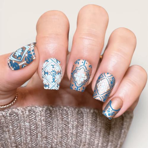 Maniology - Stamping Plate - Villa Mosaic #M696 - Nail Art at Beyond Polish