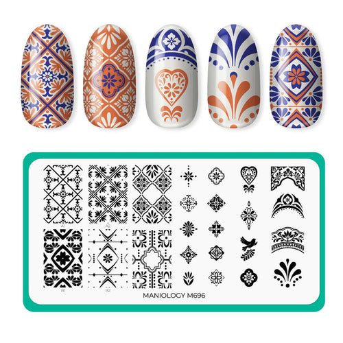 Maniology - Stamping Plate - Villa Mosaic #M696