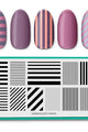 Maniology - Stamping Plate - Walk The Line #M474 - Nail Art at Beyond Polish