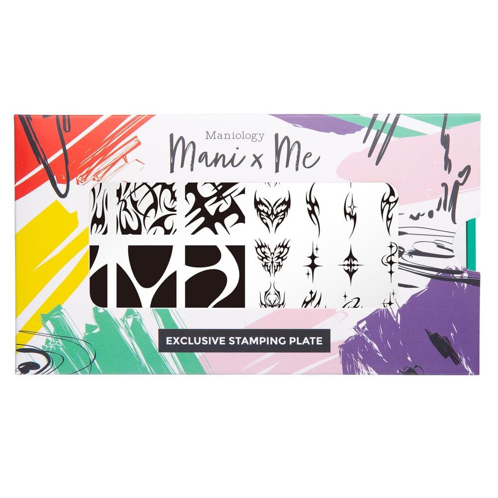 Maniology - Stamping Plate - Y2K Tattoo (M538) - Nail Art at Beyond Polish