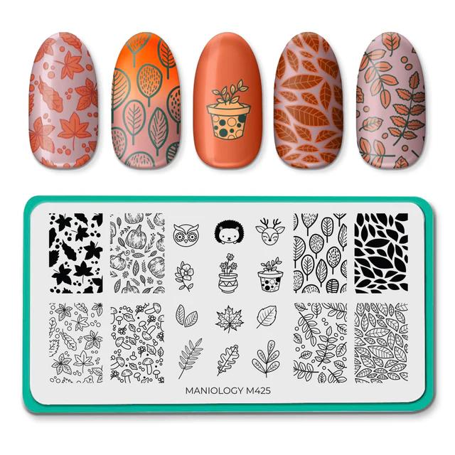 Maniology - Woodland Wonders (M425) - Nail Stamping Plate - Nail Lacquer at Beyond Polish