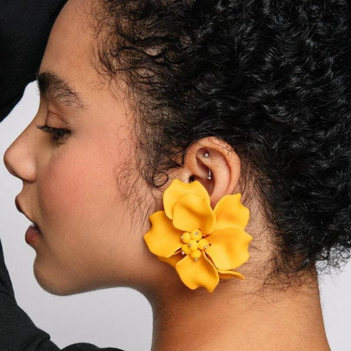 Marigold Floral Earrings