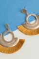 Marigold Tassel Fan Earrings - Earrings at Beyond Polish
