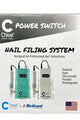 Medicool - Pro Power Switch Portable For Nails - Interchangeable Cases Tiffany Blue - White - Manicure & Pedicure Tools at Beyond Polish