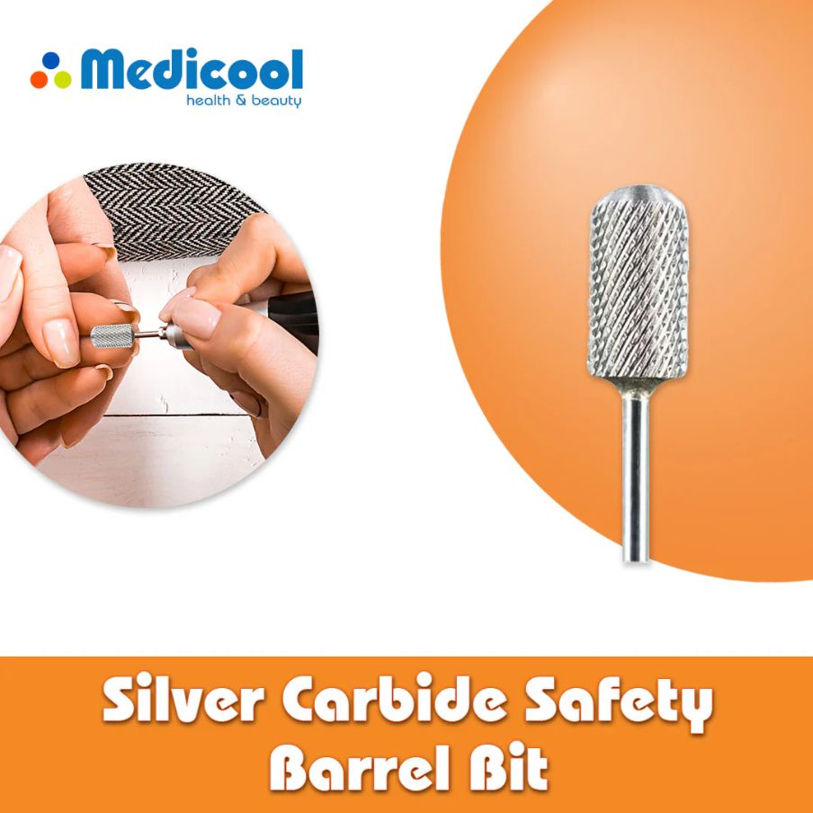 Medicool - Silver Carbide Bits (Coarse) - Manicure & Pedicure Tools at Beyond Polish