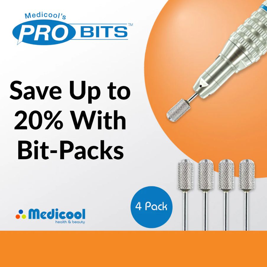 Medicool - Silver Carbide Bits (Coarse) - Manicure & Pedicure Tools at Beyond Polish