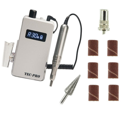 Medicool - Tec-Pro Portable Rechargeable Manicure File Drill - White