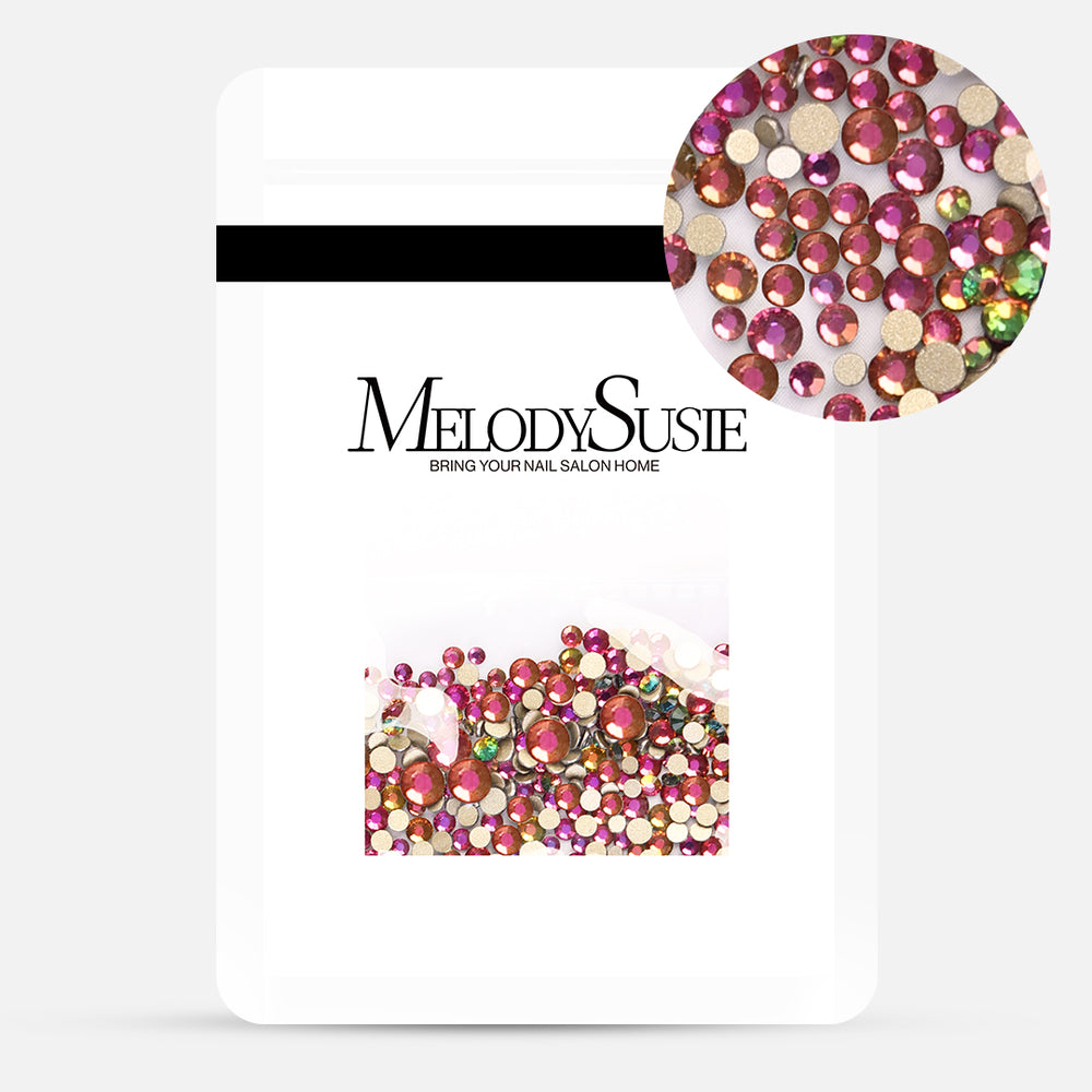 MelodySusie - 1440Pcs Multi-faceted Nail Rhinestones - Pink - Nail Art at Beyond Polish
