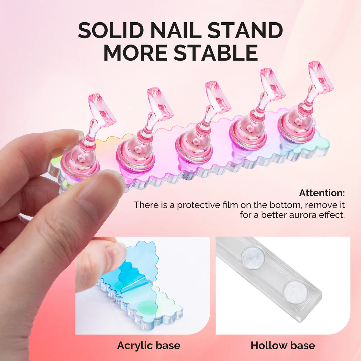 MelodySusie - 2 Sets Acrylic Magnetic Nail Stand - Manicure & Pedicure Tools at Beyond Polish
