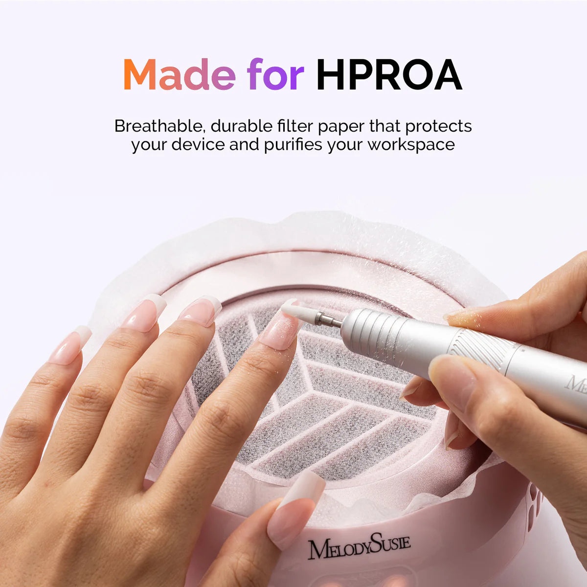 MelodySusie - 210Pcs Disposable Filter Papers For HProA Nail Dust Collector - Manicure & Pedicure Tools at Beyond Polish