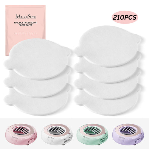 MelodySusie - 210Pcs Disposable Filter Papers For HProA Nail Dust Collector