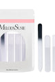 MelodySusie - 4Pcs Double Sided 360 Grit Glass Nail File Set - Manicure & Pedicure Tools at Beyond Polish