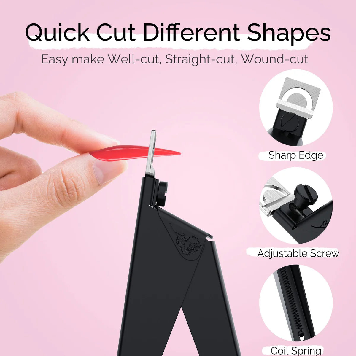 MelodySusie - Acrylic Nail Clippers 4 In 1 Kit - Black - Manicure & Pedicure Tools at Beyond Polish