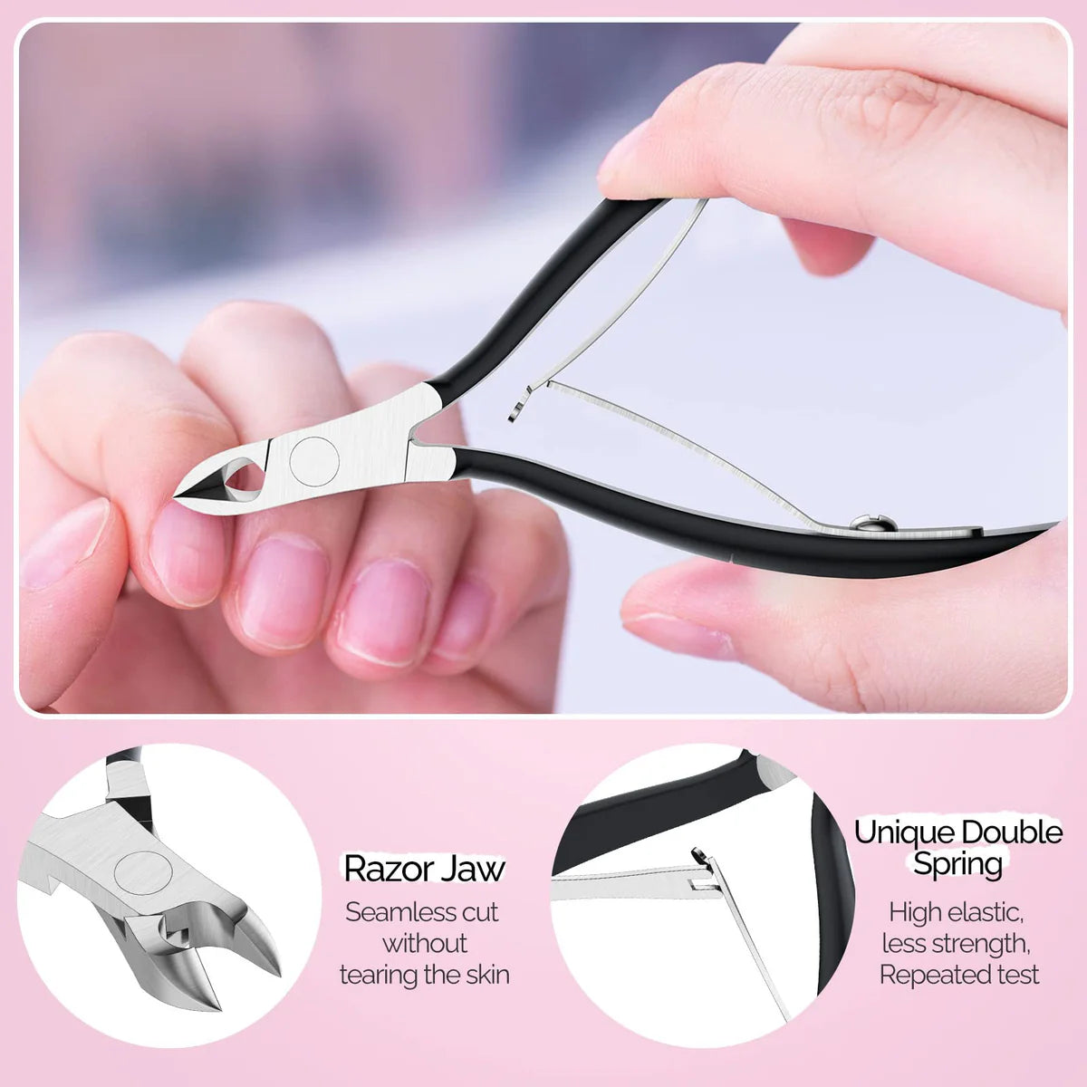 MelodySusie - Acrylic Nail Clippers 4 In 1 Kit - Black - Manicure & Pedicure Tools at Beyond Polish