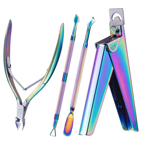 MelodySusie - Acrylic Nail Clippers 4 In 1 Kit - Rainbow