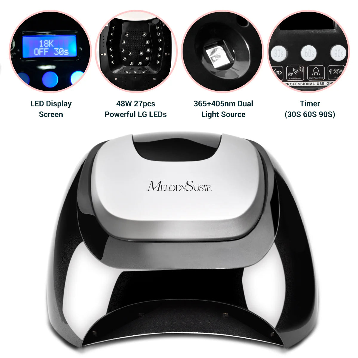 MelodySusie - Aurora 4 (S-Pro27T) Led/Uv Nail Lamp - Manicure & Pedicure Tools at Beyond Polish