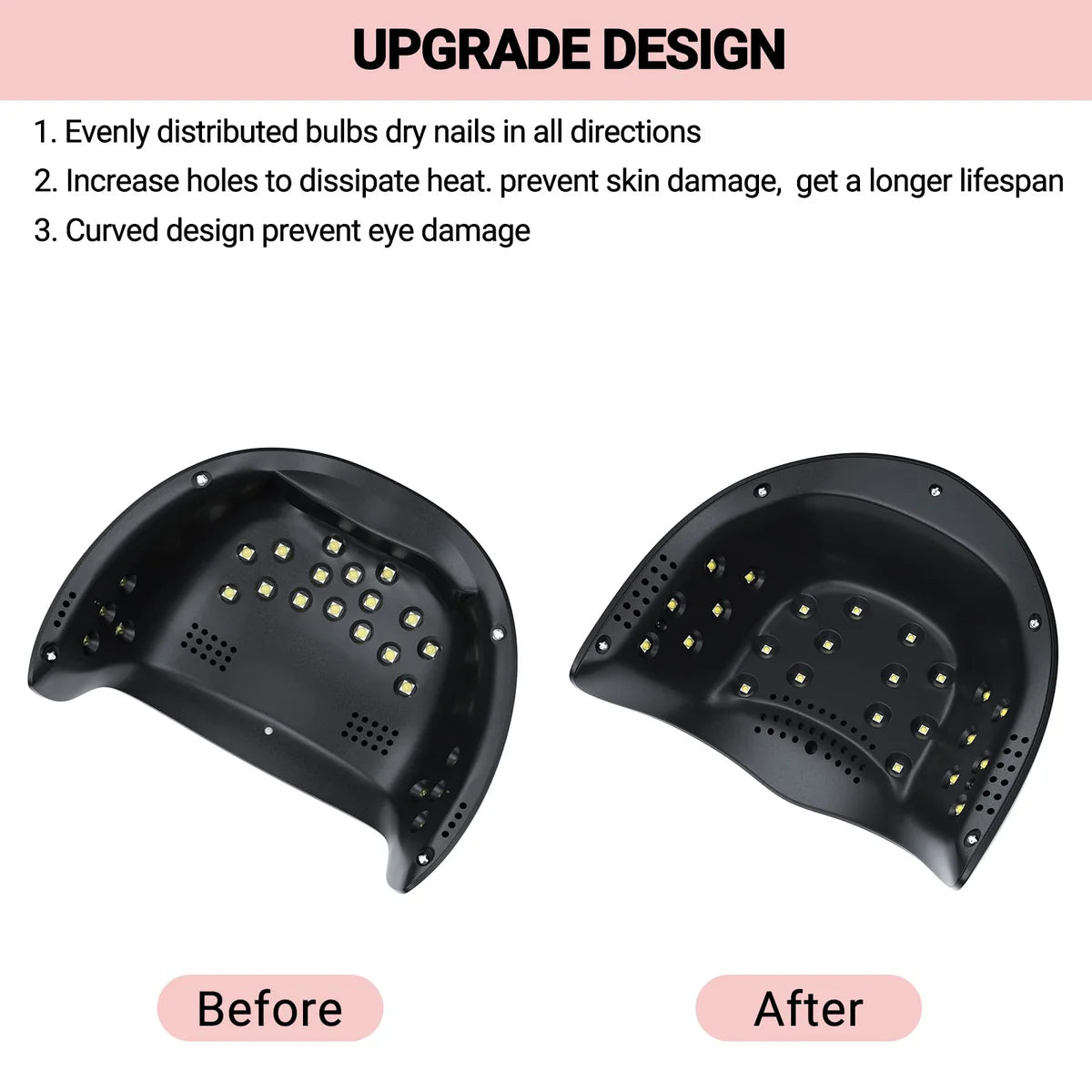 MelodySusie - Eos 3 (P-Plus24T) Led/Uv Nail Lamp - Black - Manicure & Pedicure Tools at Beyond Polish