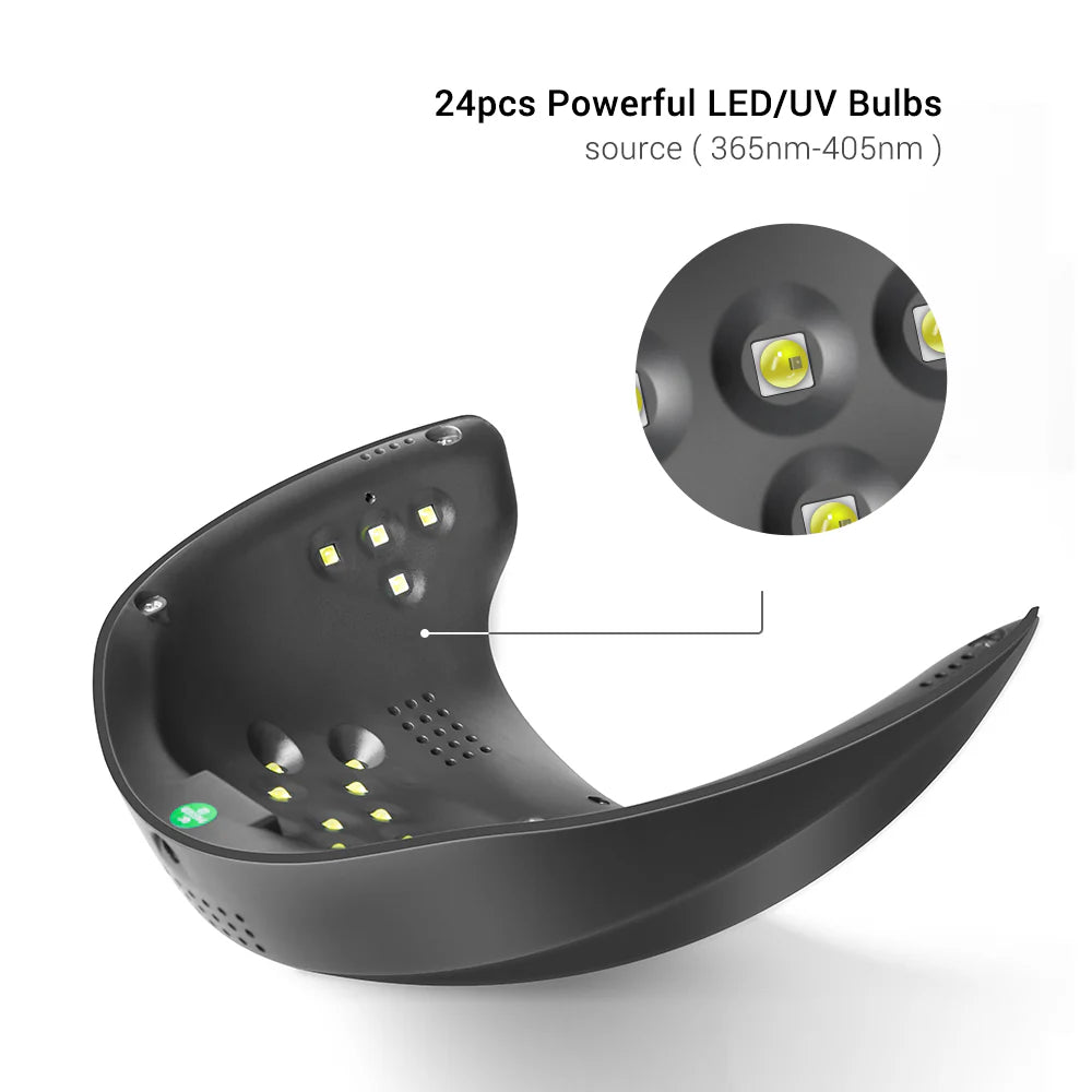 MelodySusie - Eos 3 (P-Plus24T) Led/Uv Nail Lamp - Black - Manicure & Pedicure Tools at Beyond Polish