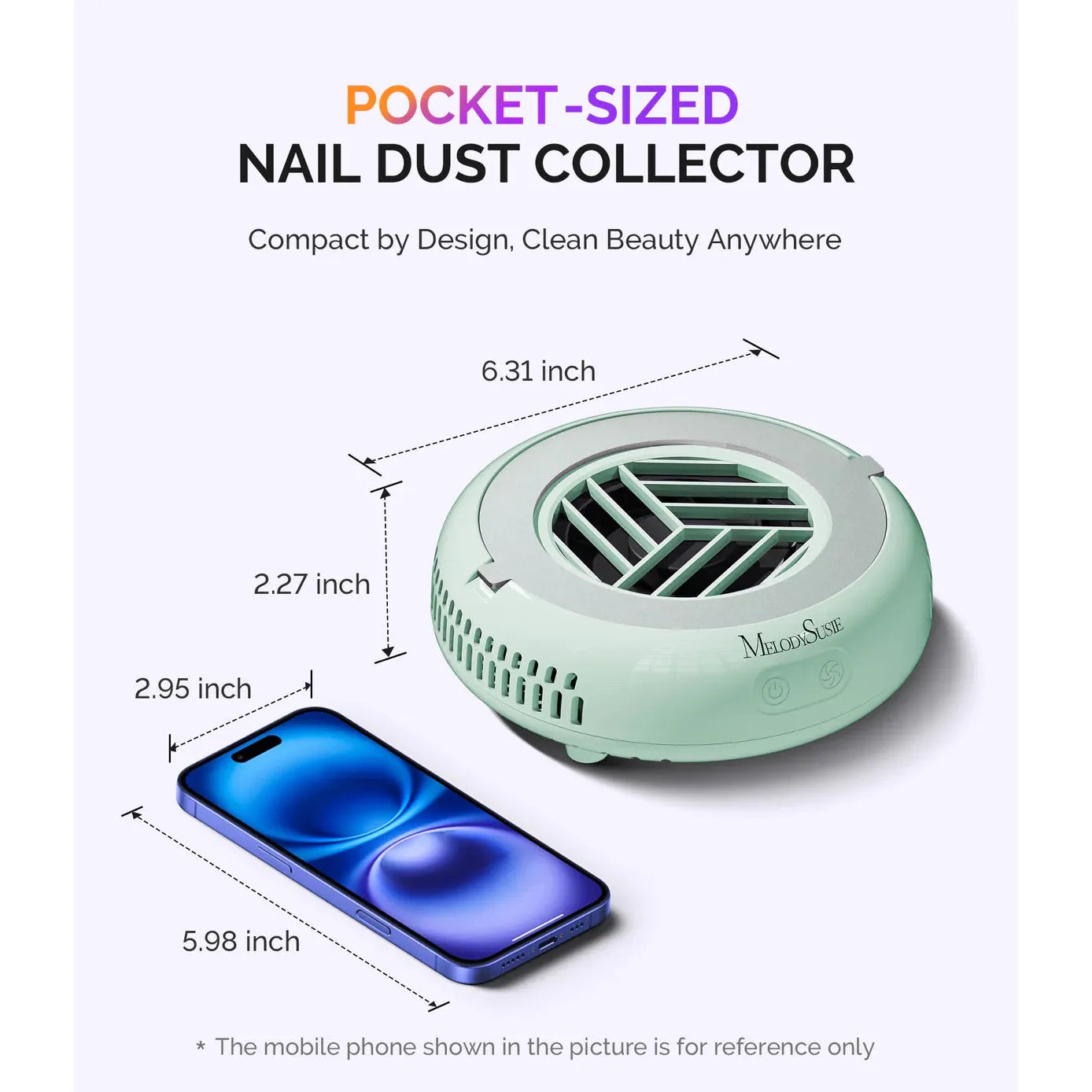 MelodySusie - HProA Nail Dust Collector - Green - Manicure & Pedicure Tools at Beyond Polish
