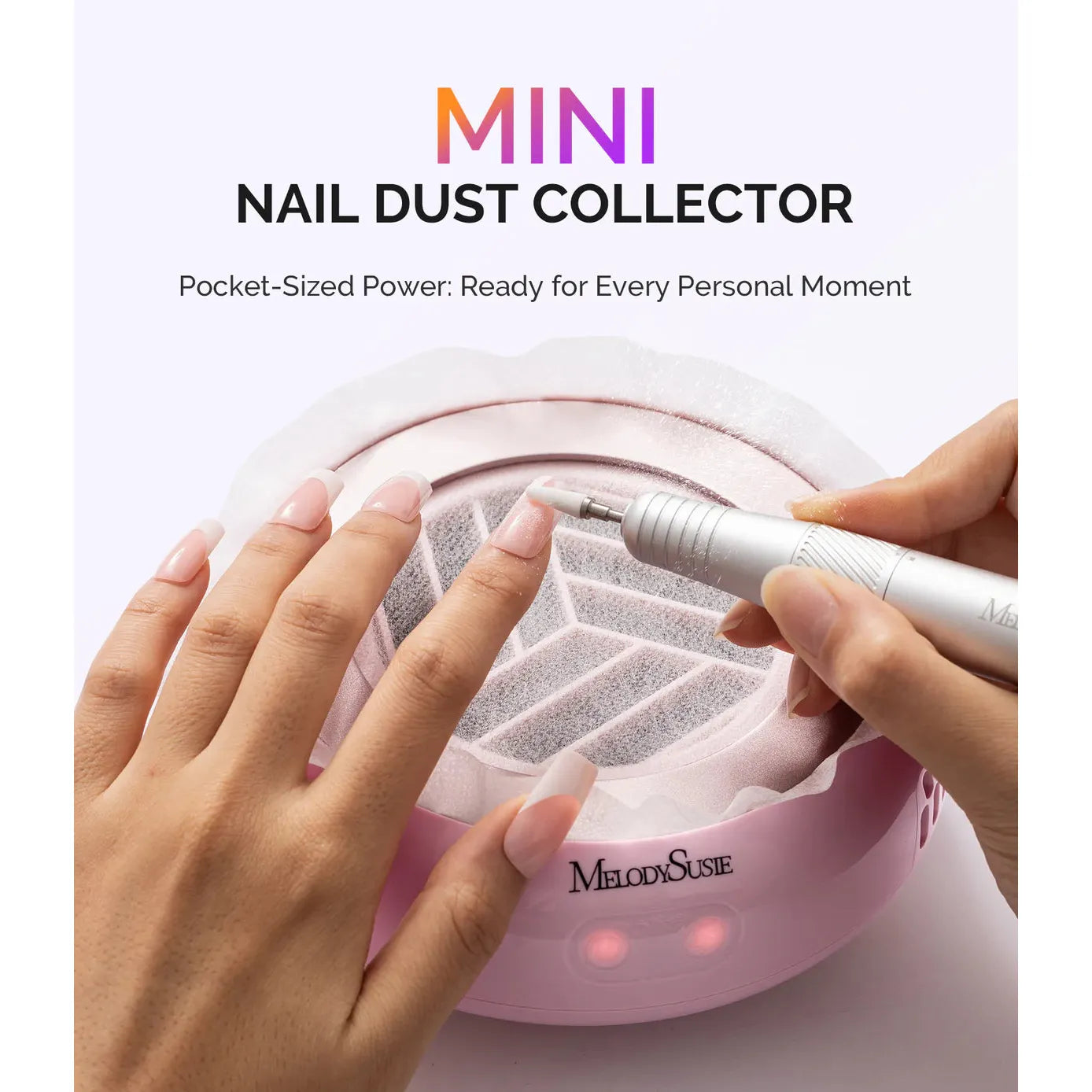 MelodySusie - HProA Nail Dust Collector - Pink - Manicure & Pedicure Tools at Beyond Polish