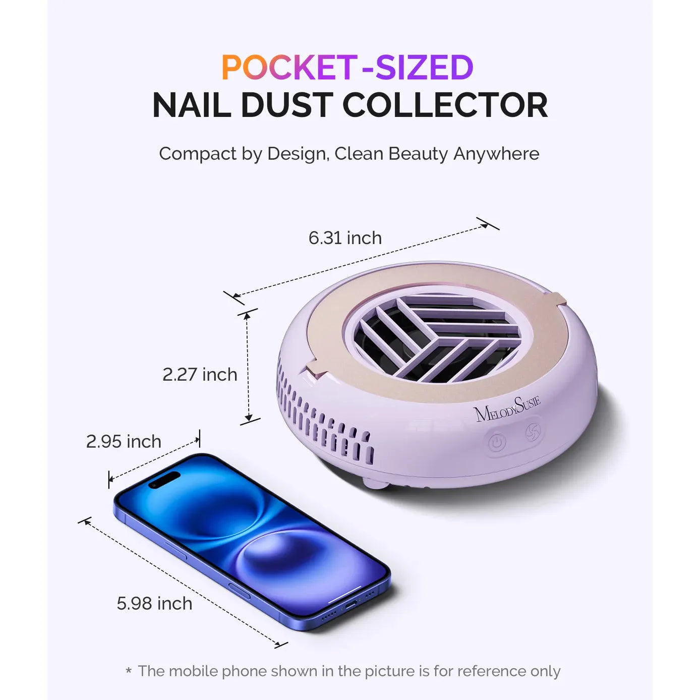 MelodySusie - HProA Nail Dust Collector - Purple - Manicure & Pedicure Tools at Beyond Polish