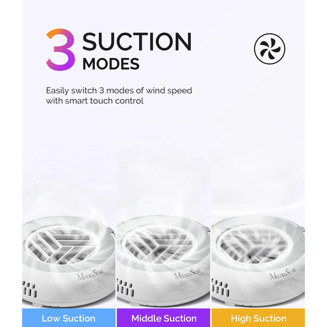 MelodySusie - HProA Nail Dust Collector - White - Manicure & Pedicure Tools at Beyond Polish