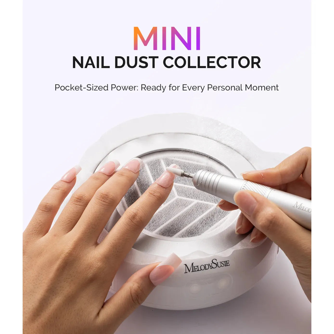MelodySusie - HProA Nail Dust Collector - White - Manicure & Pedicure Tools at Beyond Polish