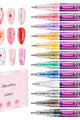 MelodySusie - Nail Art Pens Set 12 Colors - 0.5Mm - Nail Art at Beyond Polish