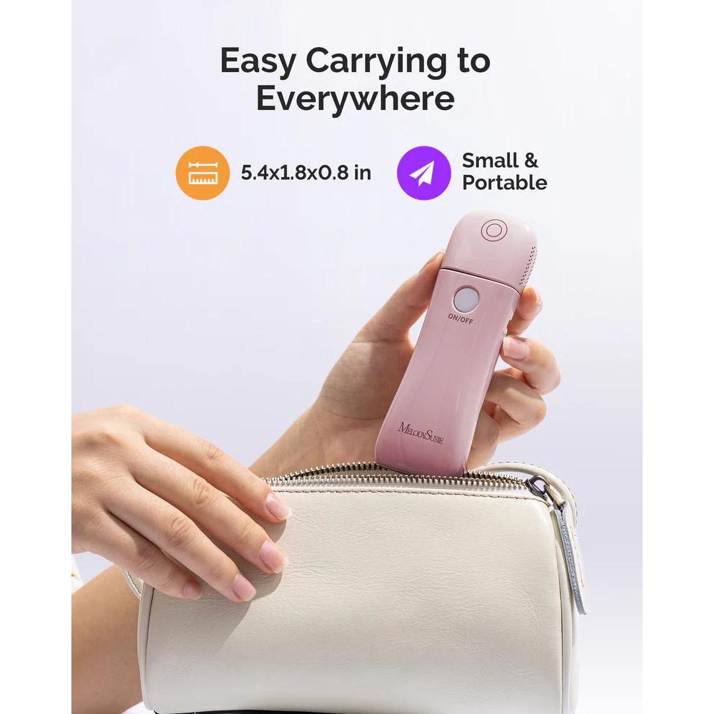 MelodySusie - P-ART09F Foldable & Standable 2-in-1 Design LED/UV Nail Lamp - Pink - Manicure & Pedicure Tools at Beyond Polish