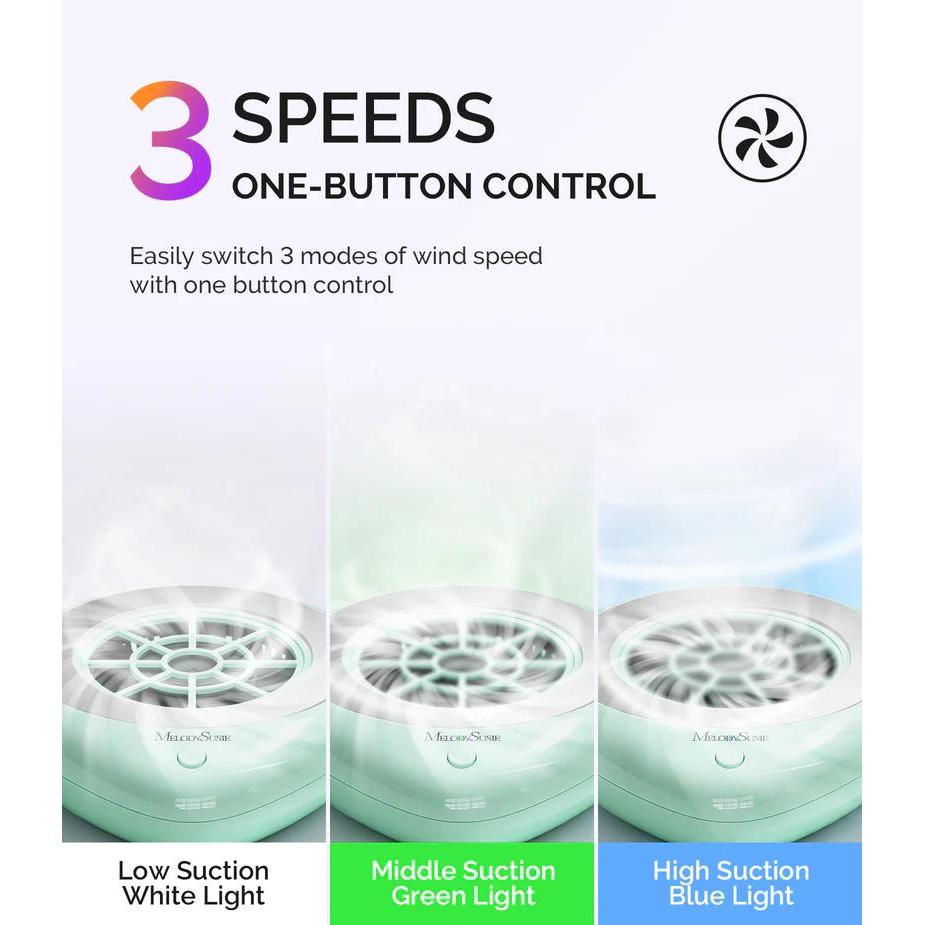 MelodySusie - PProR Cordless & Rechargeable Nail Dust Collector - Green - Manicure & Pedicure Tools at Beyond Polish