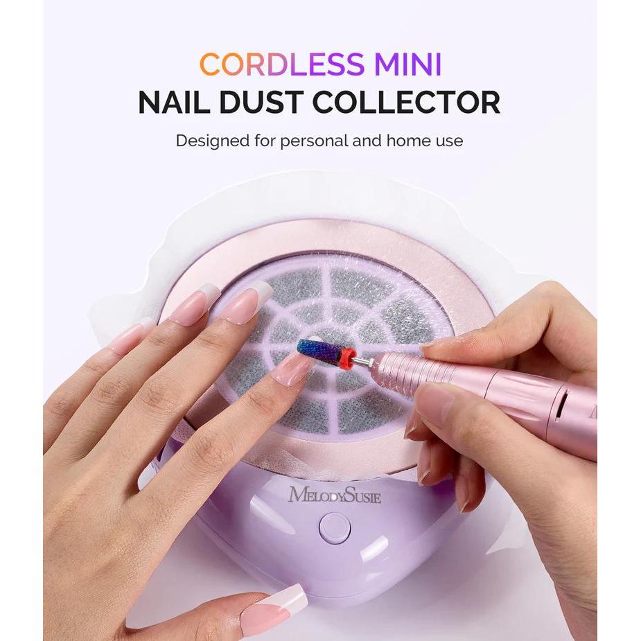 MelodySusie - PProR Cordless & Rechargeable Nail Dust Collector - Purple - Manicure & Pedicure Tools at Beyond Polish
