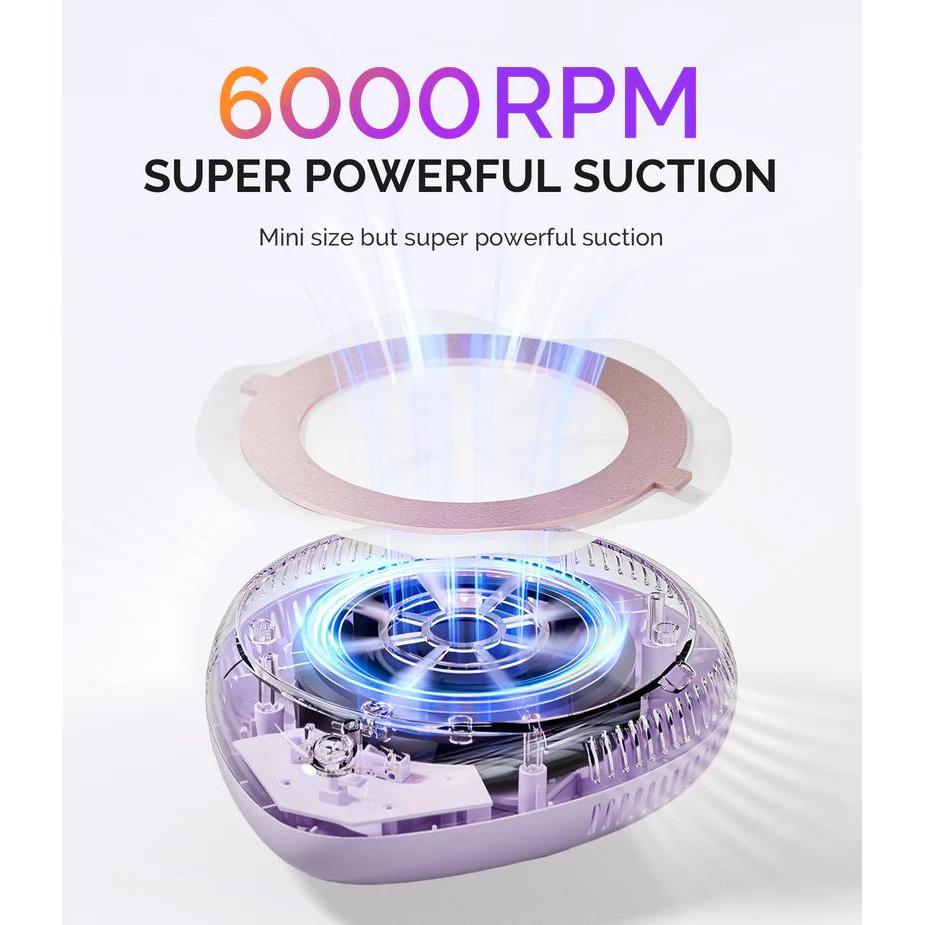 MelodySusie - PProR Cordless & Rechargeable Nail Dust Collector - Purple - Manicure & Pedicure Tools at Beyond Polish