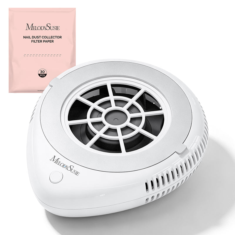 MelodySusie - PProR Cordless & Rechargeable Nail Dust Collector - White - Manicure & Pedicure Tools at Beyond Polish