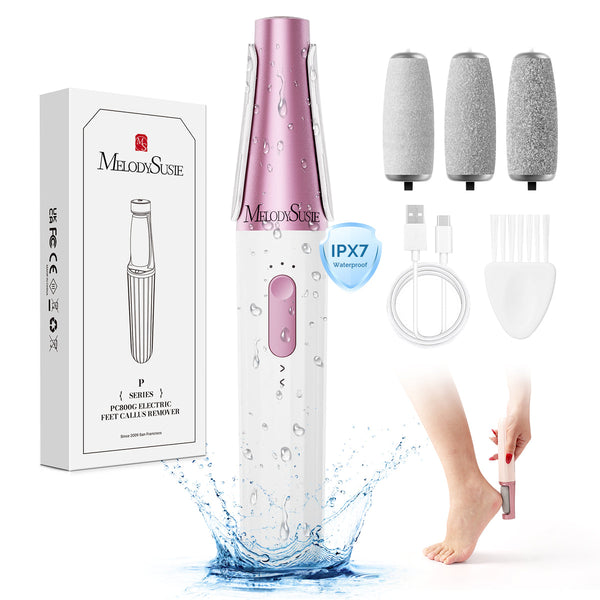MelodySusie - Pc800G Rechargeable Feet Callus Remover - White Rose - Manicure & Pedicure Tools at Beyond Polish