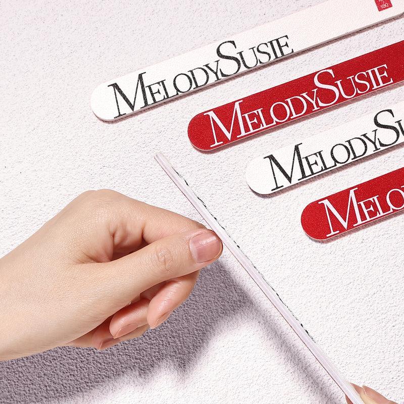 MelodySusie - Professional Double Sided Straight Nail File 100/180 (5 Pcs) - Manicure & Pedicure Tools at Beyond Polish
