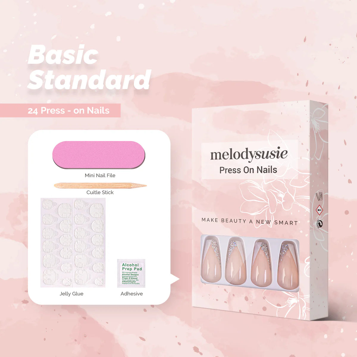 MelodySusie - Romance Acrylic Press On Nails Kits - Nail Extensions at Beyond Polish