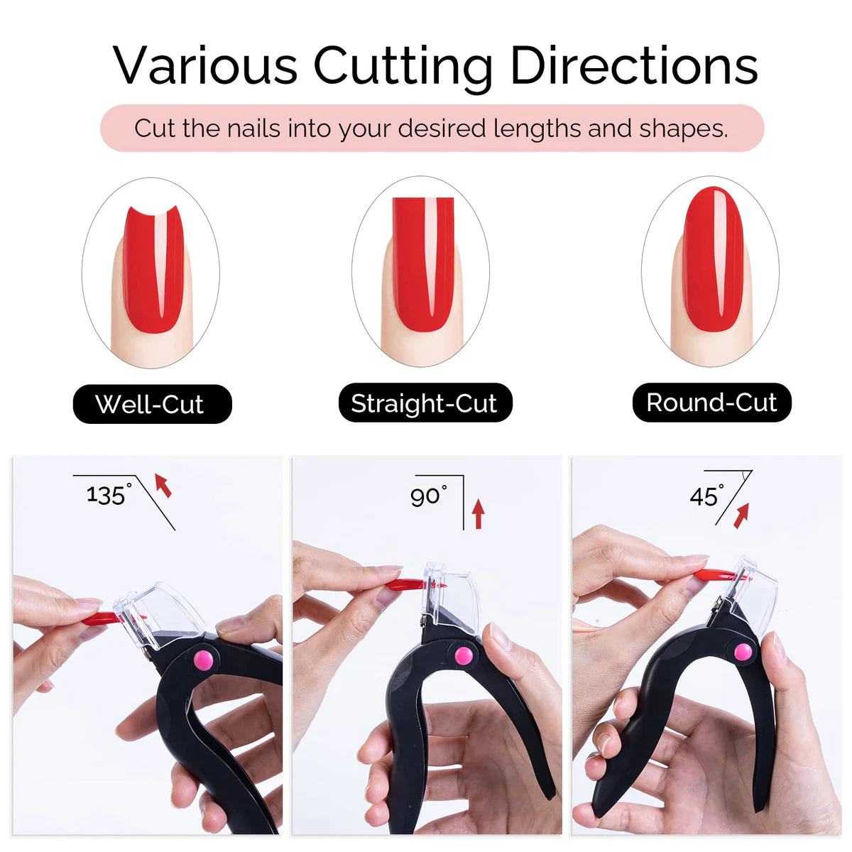 MelodySusie - Rotary Adjustable Stainless Steel Acrylic Nail Clippers - Black - Manicure & Pedicure Tools at Beyond Polish