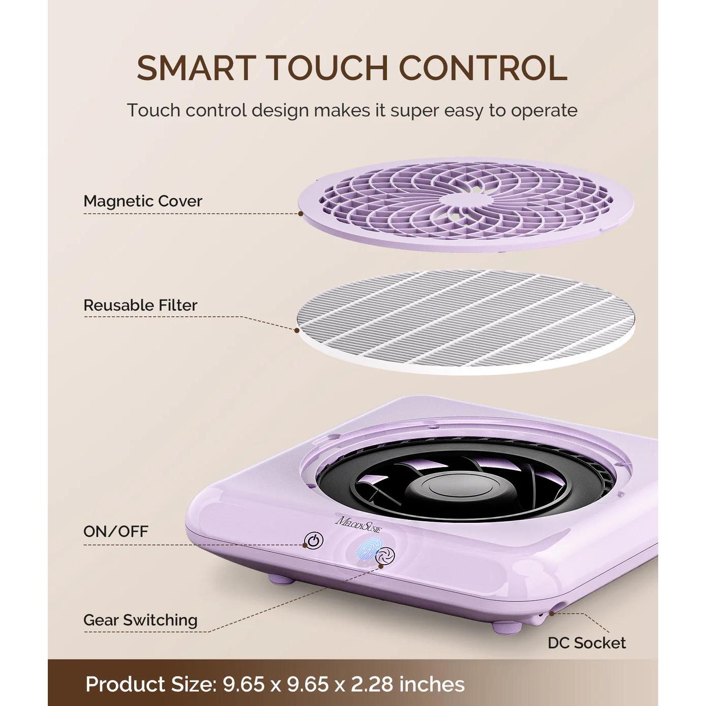 MelodySusie - SProF Nail Dust Collector - Purple - Manicure & Pedicure Tools at Beyond Polish