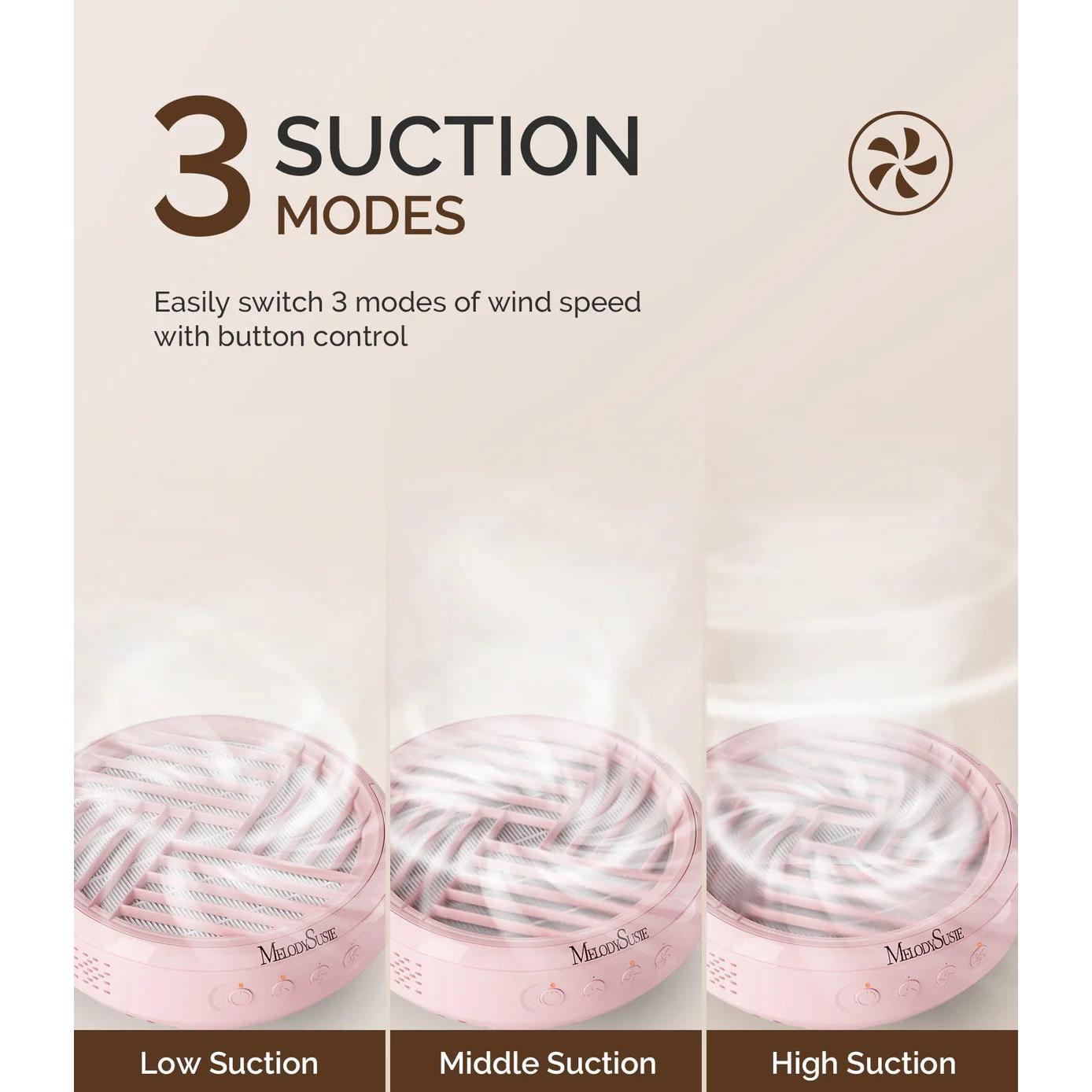 MelodySusie - SProR Cordless & Rechargeable Nail Dust Collector - Pink - Manicure & Pedicure Tools at Beyond Polish
