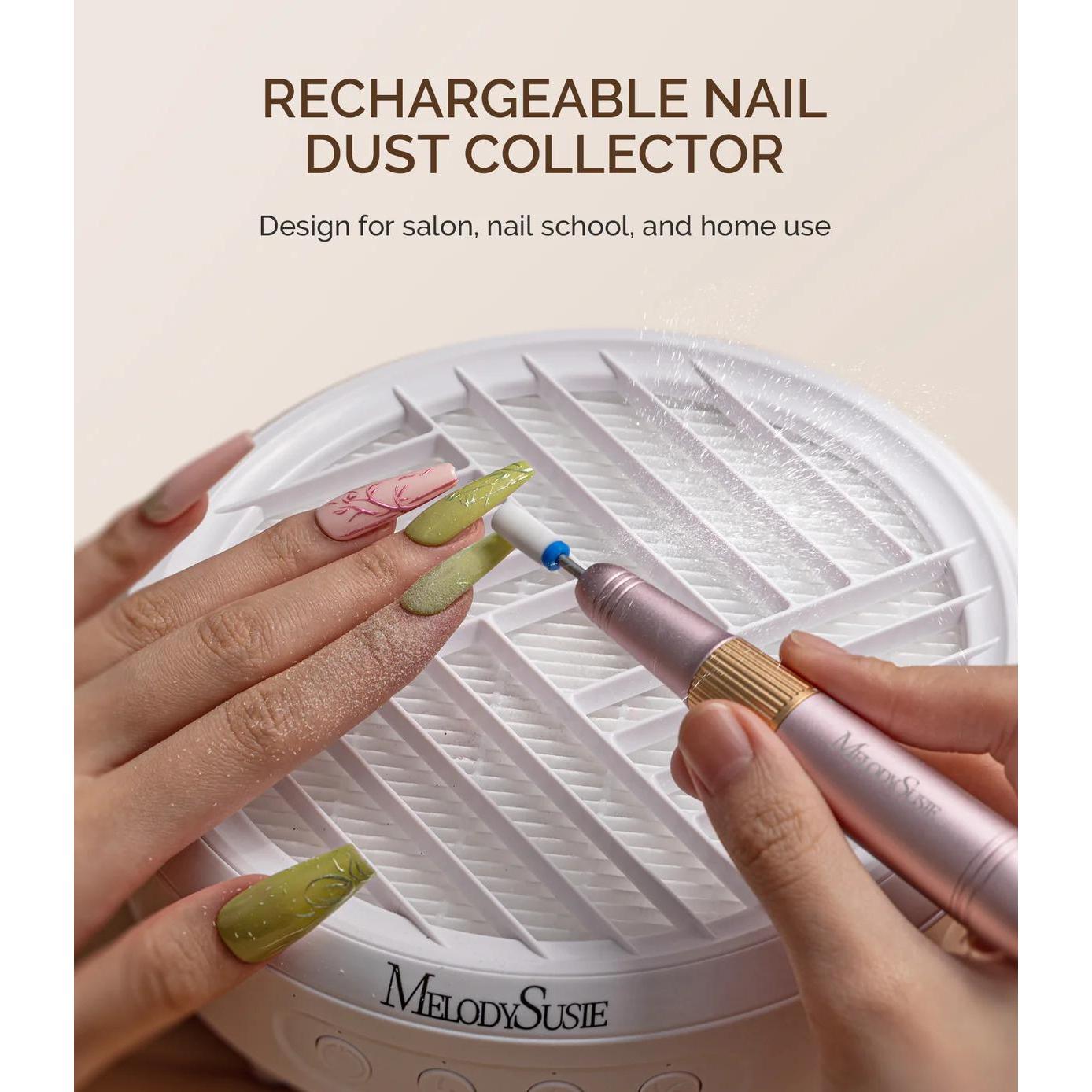 MelodySusie - SProR Cordless & Rechargeable Nail Dust Collector - White - Manicure & Pedicure Tools at Beyond Polish