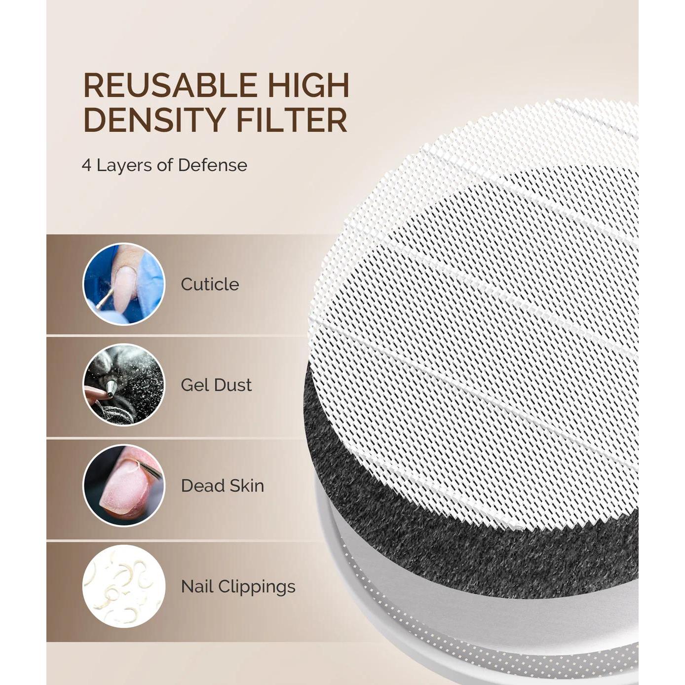 MelodySusie - SProR Cordless & Rechargeable Nail Dust Collector - White - Manicure & Pedicure Tools at Beyond Polish