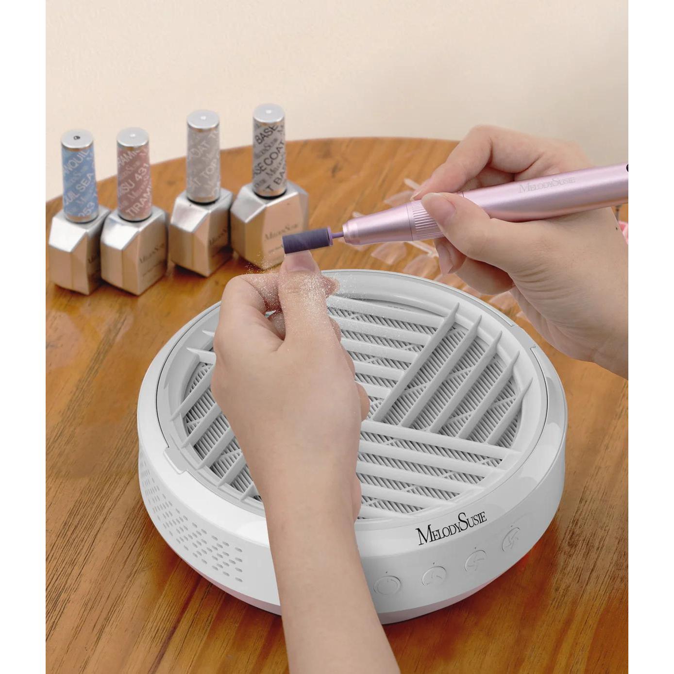 MelodySusie - SProR Cordless & Rechargeable Nail Dust Collector - White - Manicure & Pedicure Tools at Beyond Polish