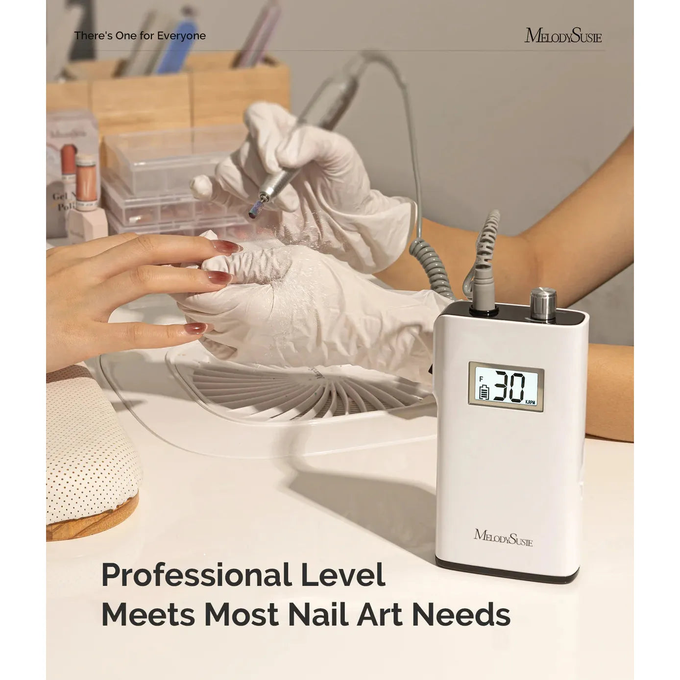 MelodySusie - Scamander (Sc320H) Rechargeable Nail Drill 30,000Rpm - Black - Manicure & Pedicure Tools at Beyond Polish