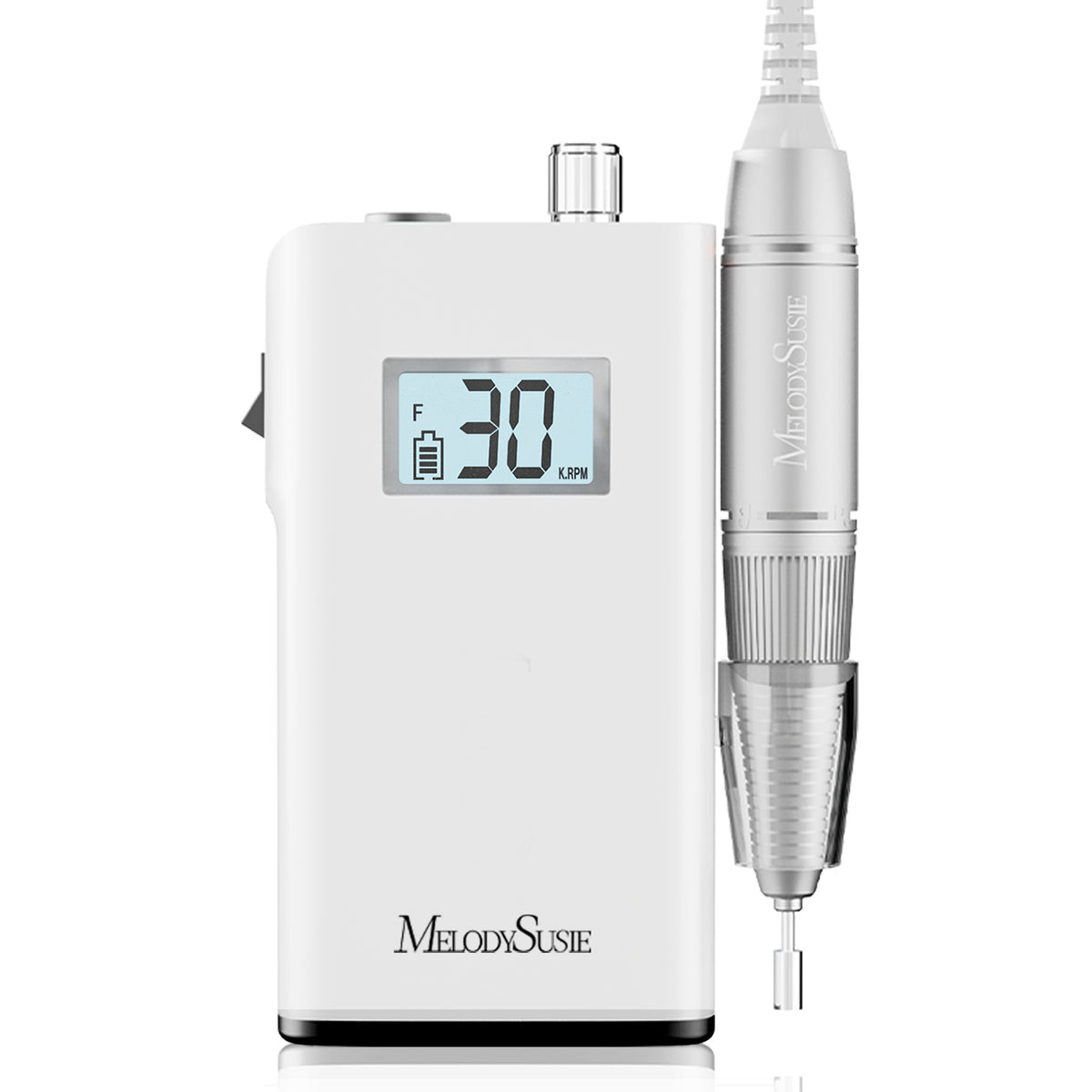 MelodySusie - Scamander (Sc320H) Rechargeable Nail Drill 30,000Rpm - White - Manicure & Pedicure Tools at Beyond Polish