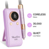 MelodySusie - Sm330G Clip-On Advanced Rechargeable 2-In-1 Nail Drill With Built-In Stand 35,000Rpm - Purple