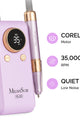 MelodySusie - Sm330G Clip-On Advanced Rechargeable 2-In-1 Nail Drill With Built-In Stand 35,000Rpm - Purple - Manicure & Pedicure Tools at Beyond Polish