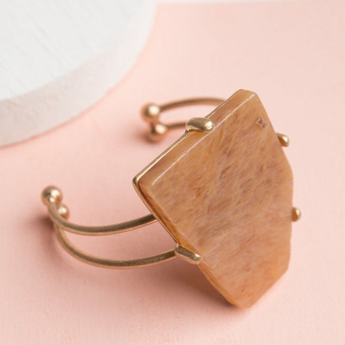 Meraki Stone Cuff Bracelet